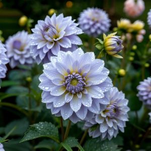 Георгин Акварель купить по цене от 680р. в интернет-магазине «Посадика» с доставкой почтой в в Нерчинске и по всей России – [изображение №1].