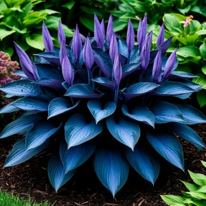 Хоста Сикрет Гров купить по цене от 570р. в интернет-магазине «Посадика» с доставкой почтой в в Нерчинске и по всей России – [изображение №1].