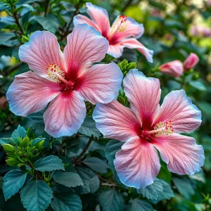 Гибискус садовый Тропикал Сан купить по цене от 293р. в интернет-магазине «Посадика» с доставкой почтой в в Нерчинске и по всей России – [изображение №1].